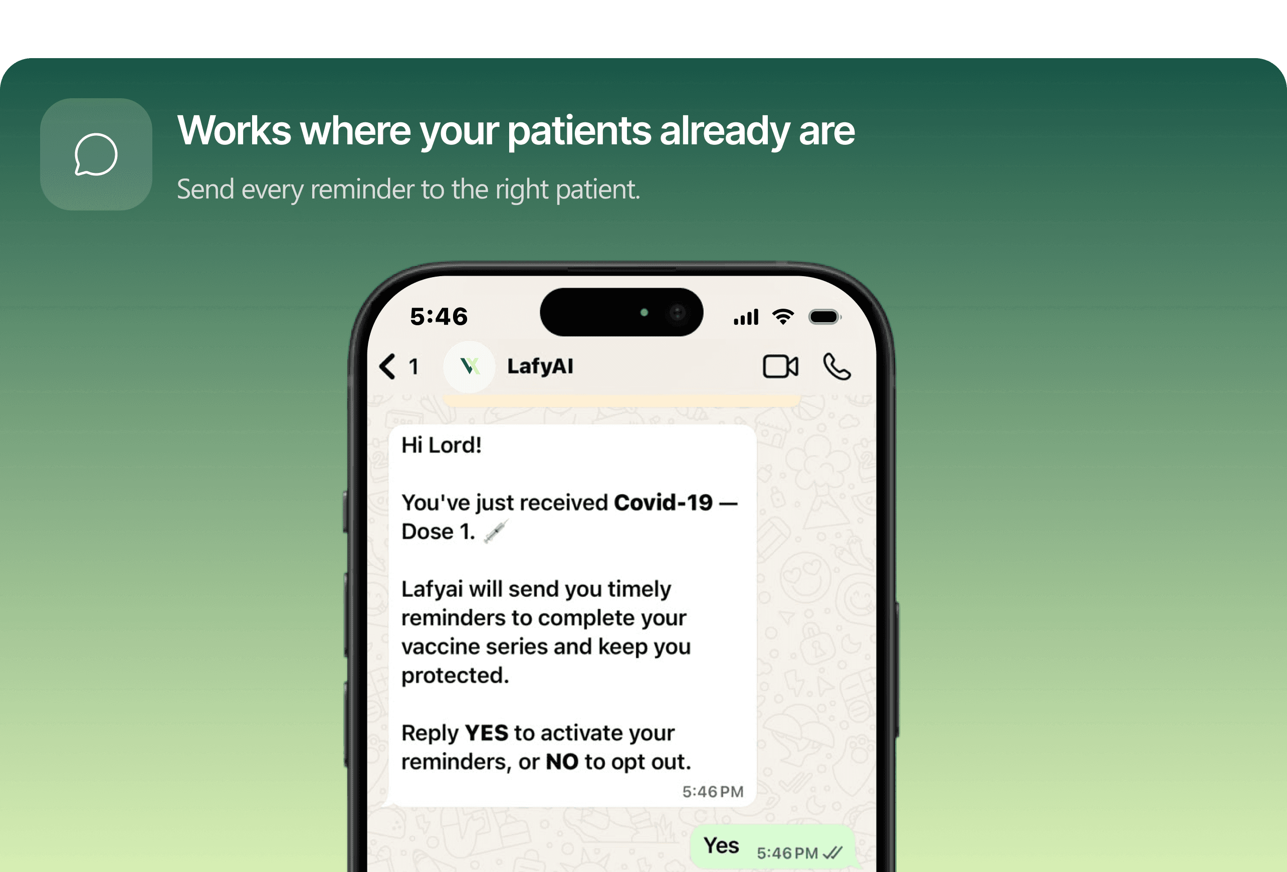 Personalize follow-ups and proactive outreach.